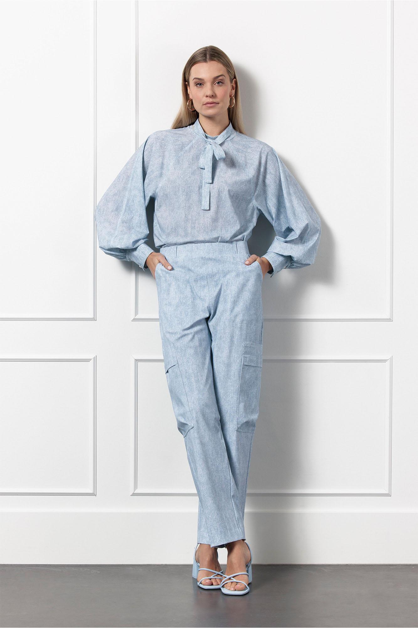 Studio Anneloes Broeken Cargobroeken Blauw
