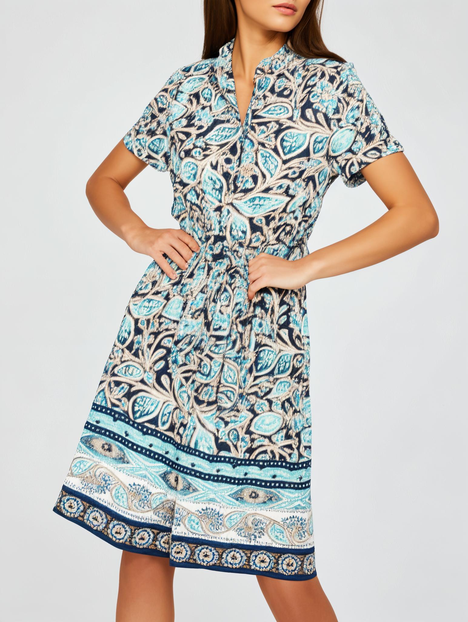Elvira Casuals Jurken Jurk Blauw