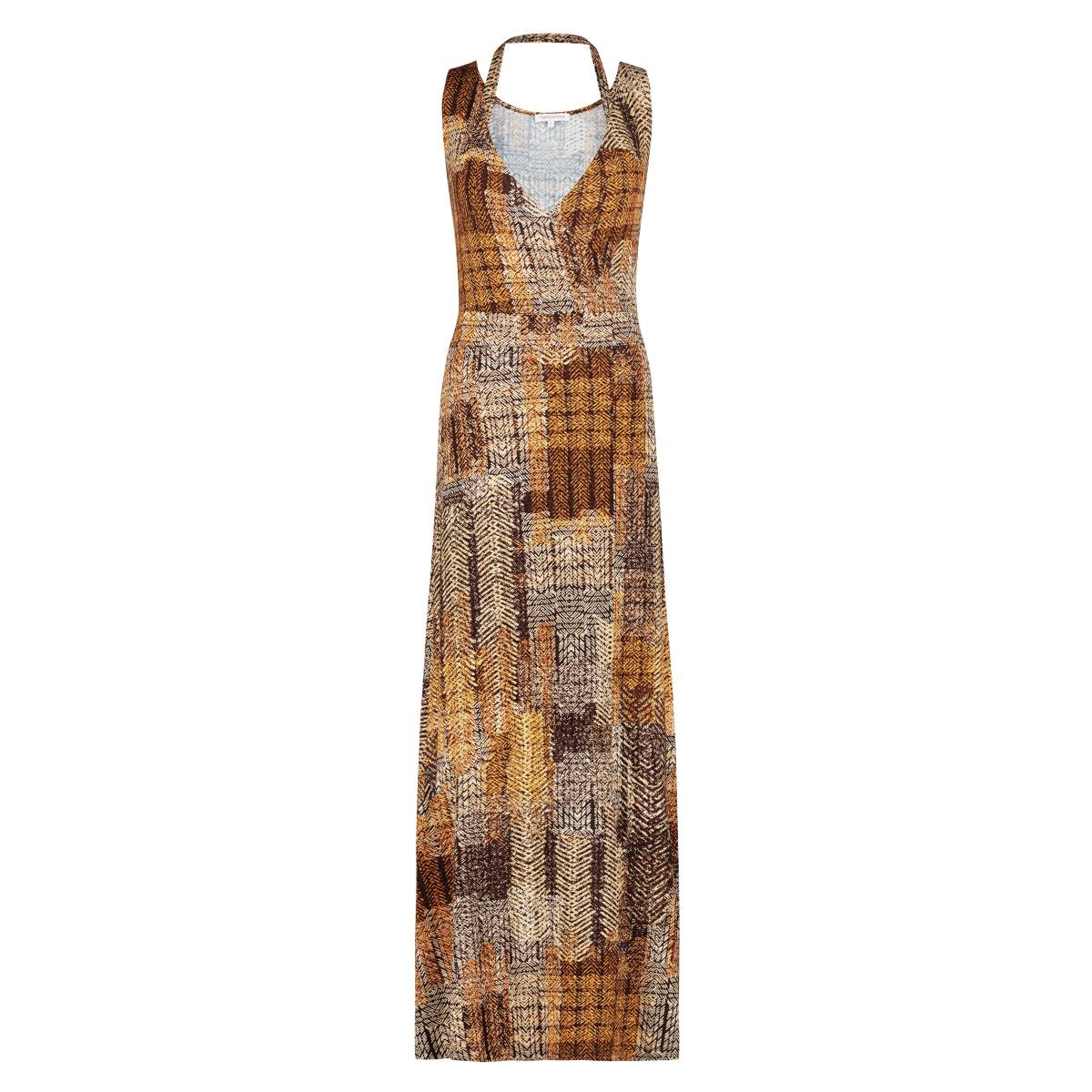 Tramontana D03-04-501 Dress Halter Textural Geel