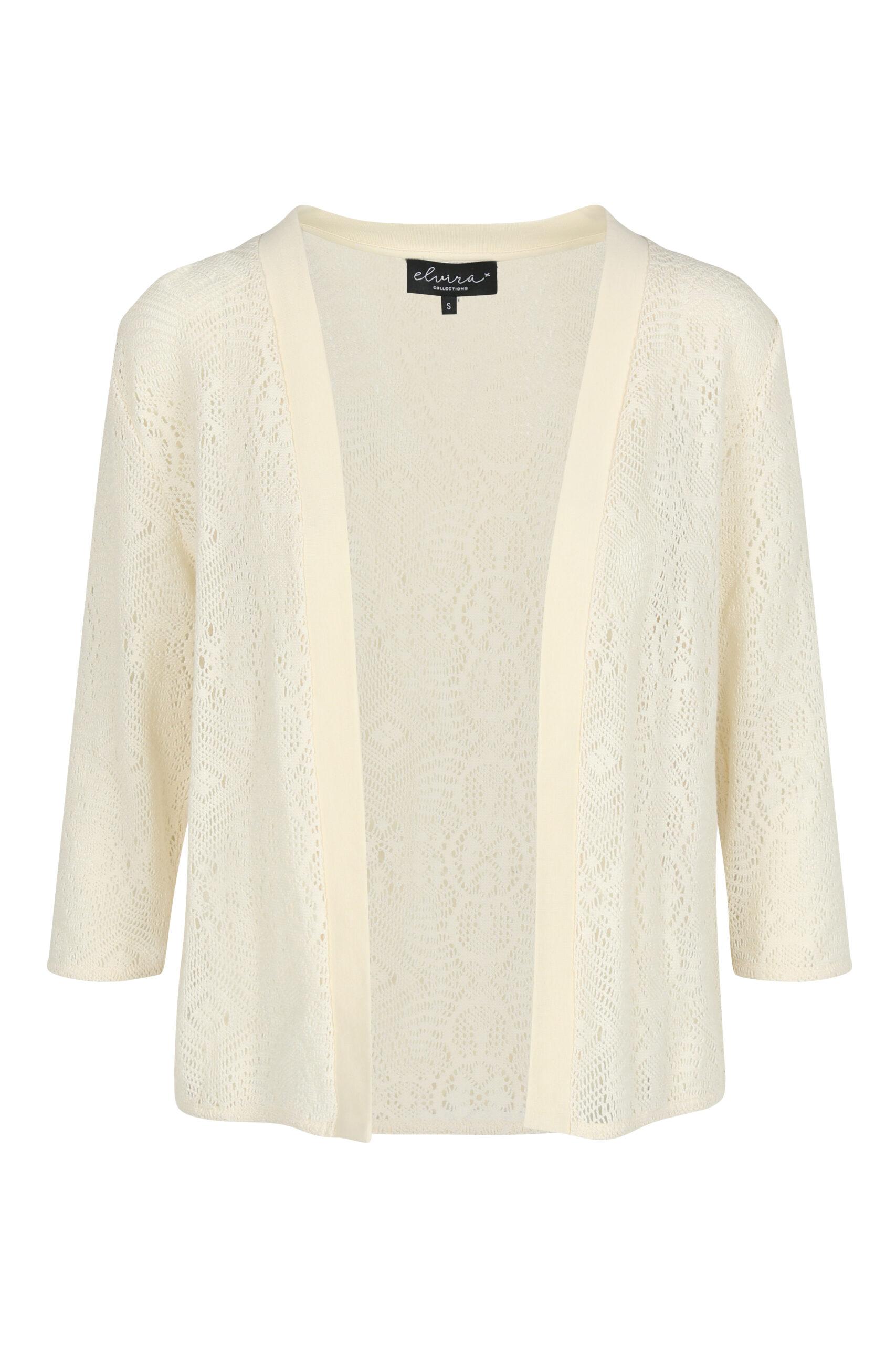 Elvira Casuals Cardigan Mila E3 25-012 Vest 796 Ecru