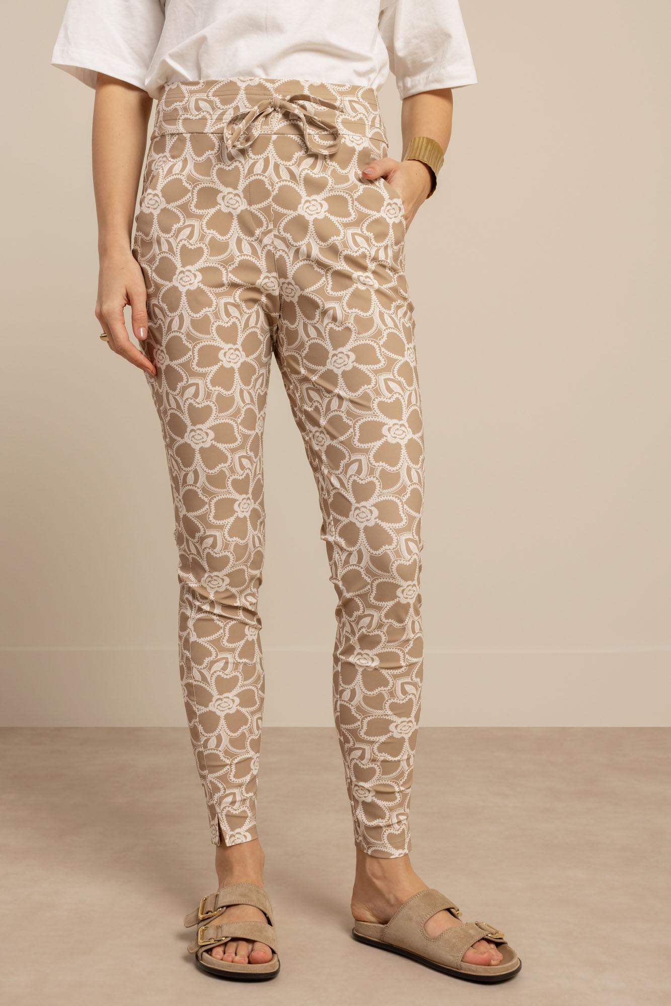 Studio Anneloes Stairdown Broderie Trousers 13885 Broek 2217 Latte ecru