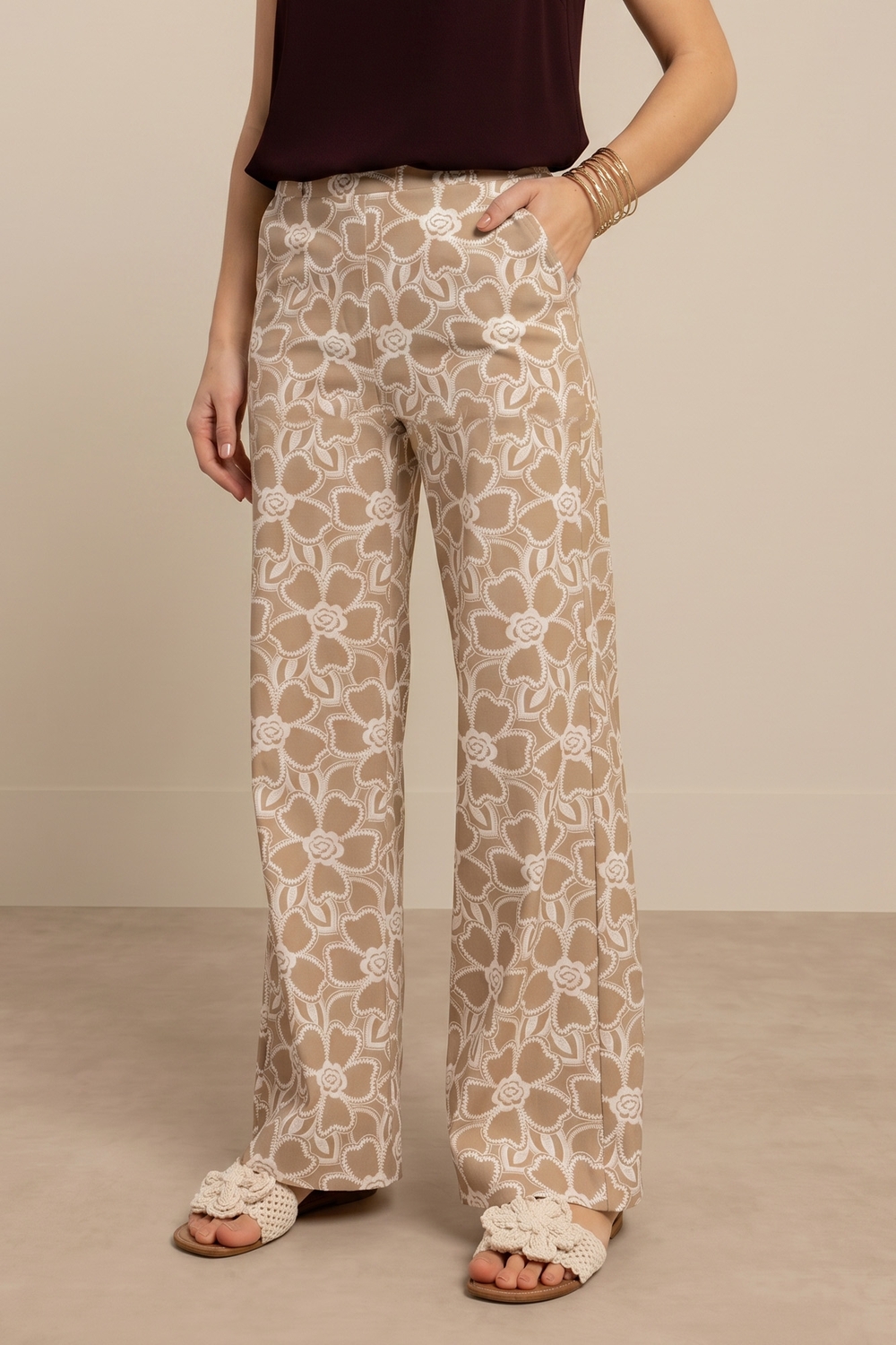 Studio Anneloes Marilon Broderie Trousers 13886 Broek 2217 Latte ecru