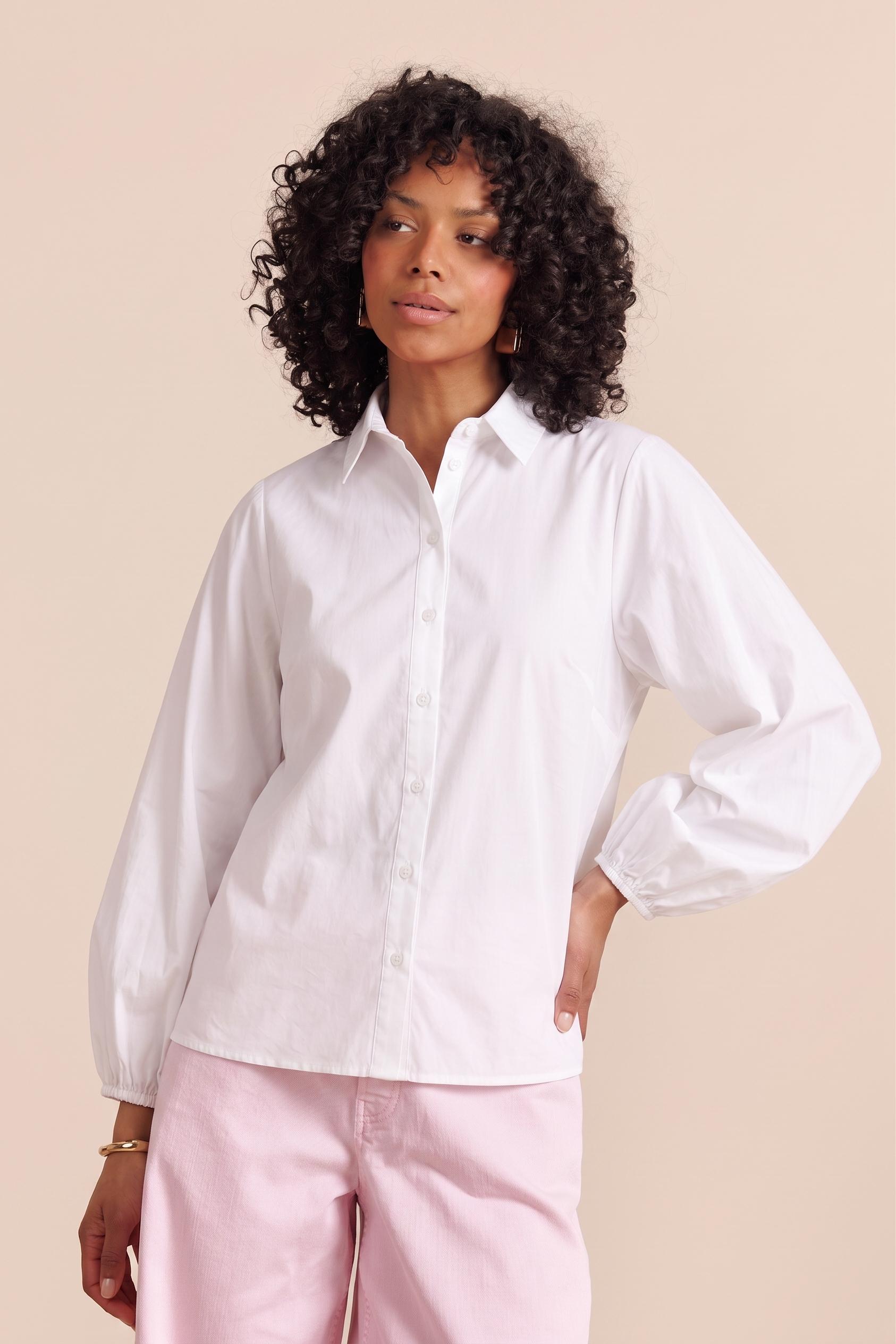 Studio Anneloes Yuki Poplin Blouse 13854 Blouse 1100 Off White
