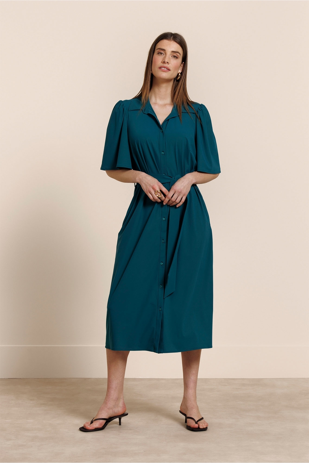 Studio Anneloes Poppy Butterfly Dress 14048 Jurk 8200 Teal
