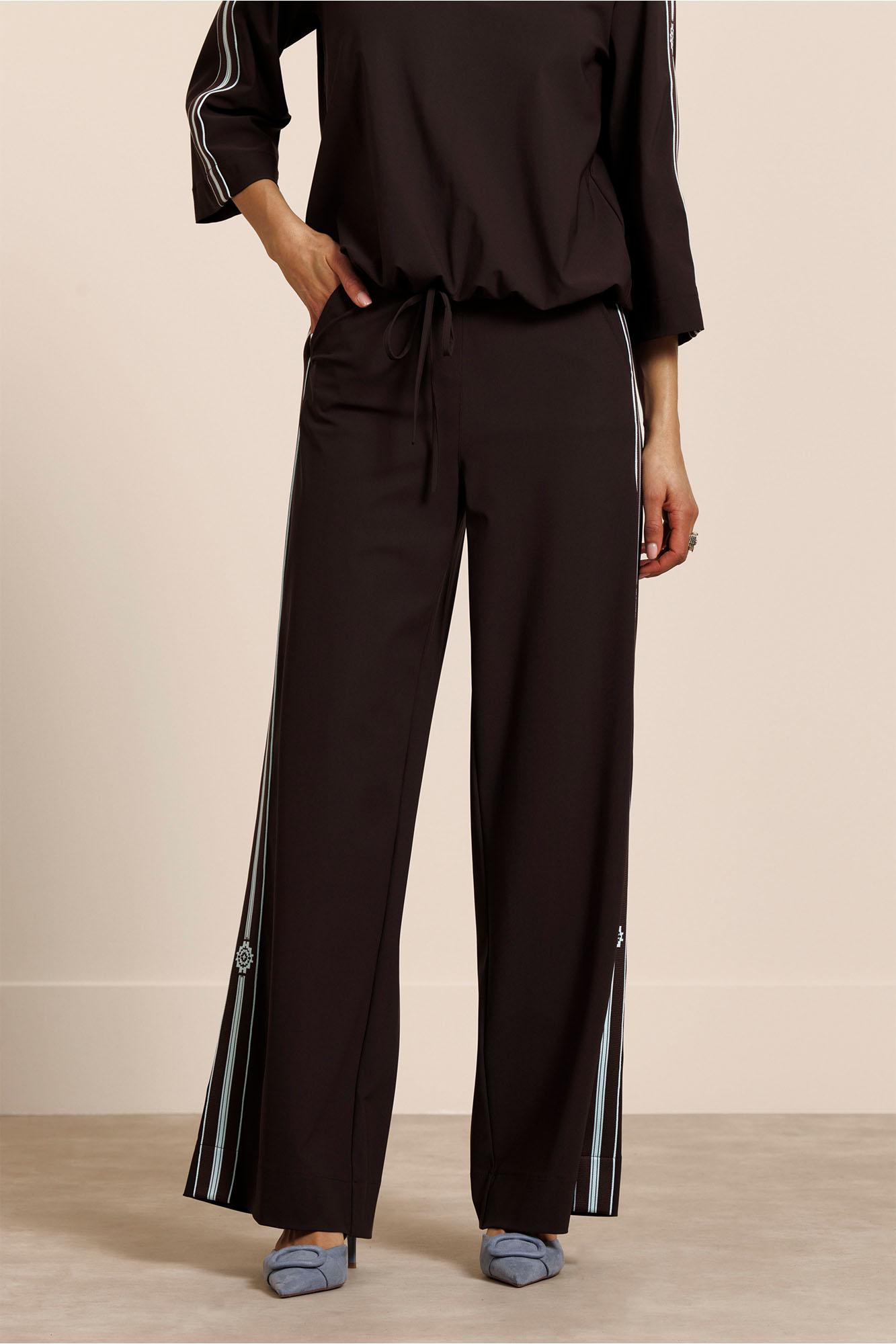 Studio Anneloes Lexie Tape Trousers 14110 Broek 8700 Espresso