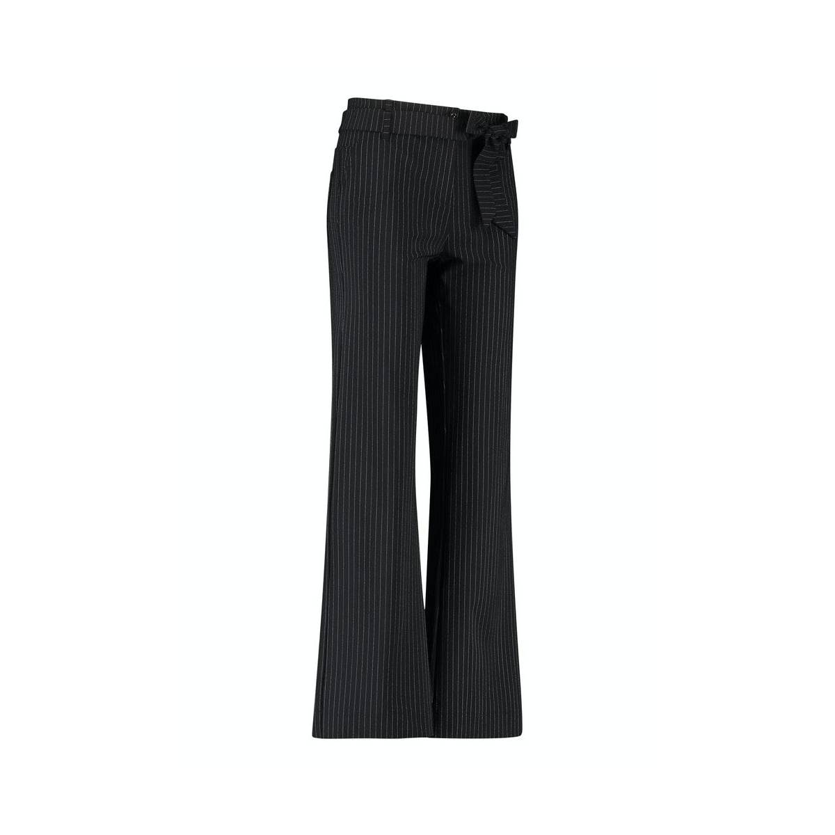 Studio Anneloes Renske pinstripe trousers 94749 Zwart