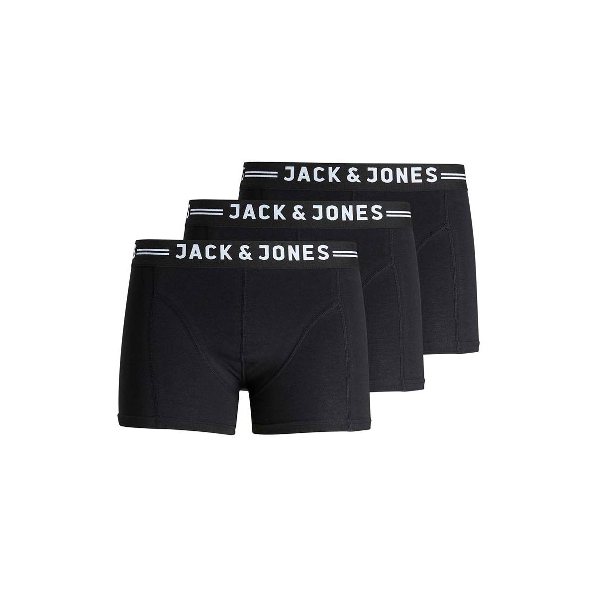 Jack & Jones SENSE TRUNKS 3-PACK NOOS Zwart