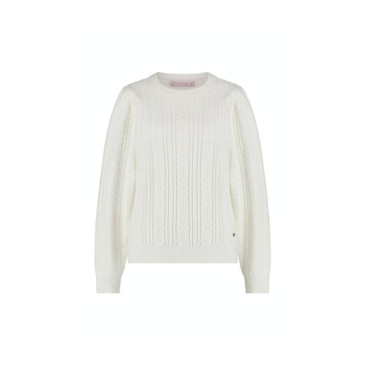 Studio Anneloes Cable pullover Wit