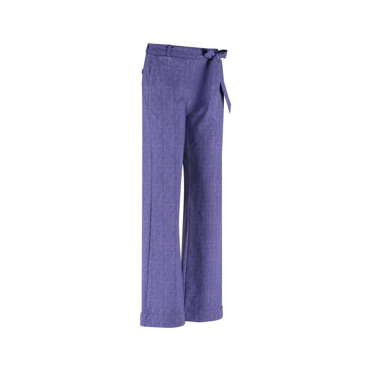 Studio Anneloes Marilyn check trousers 07831 Paars