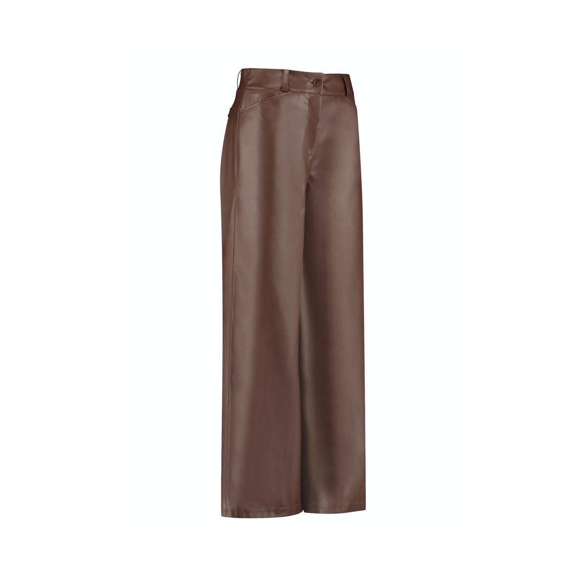 Studio Anneloes Sarah faux leather trousers 07782 Bruin