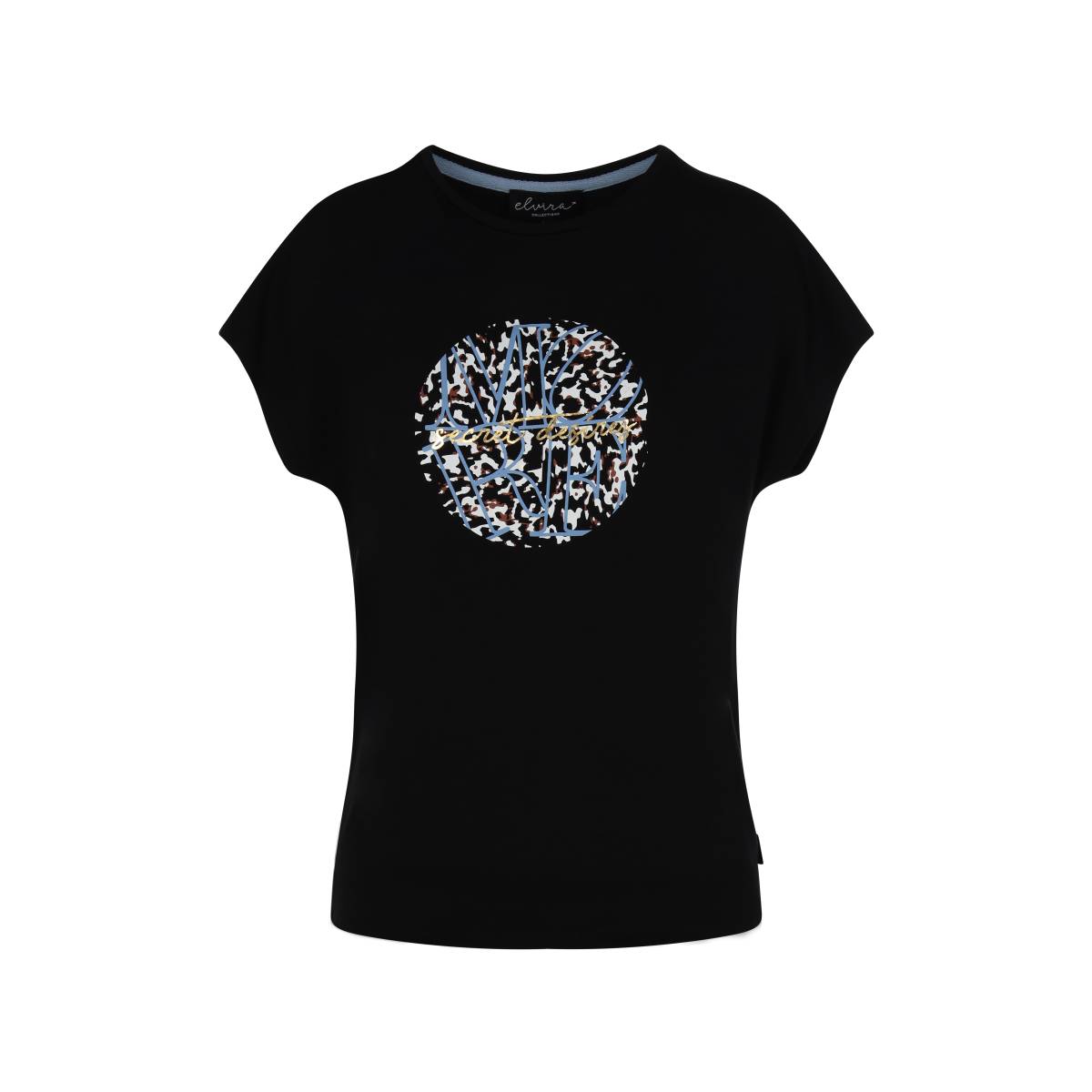 ELVIRA CASUALS T-shirt Secret Zwart