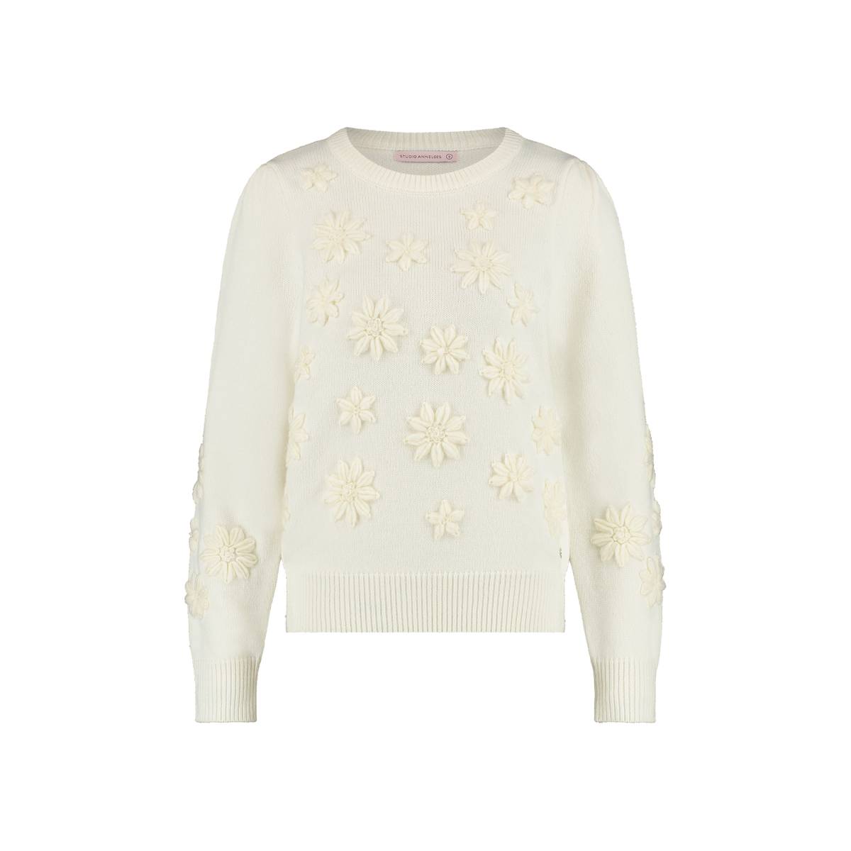 Studio Anneloes Marlou embroidery pullover 07588 Wit