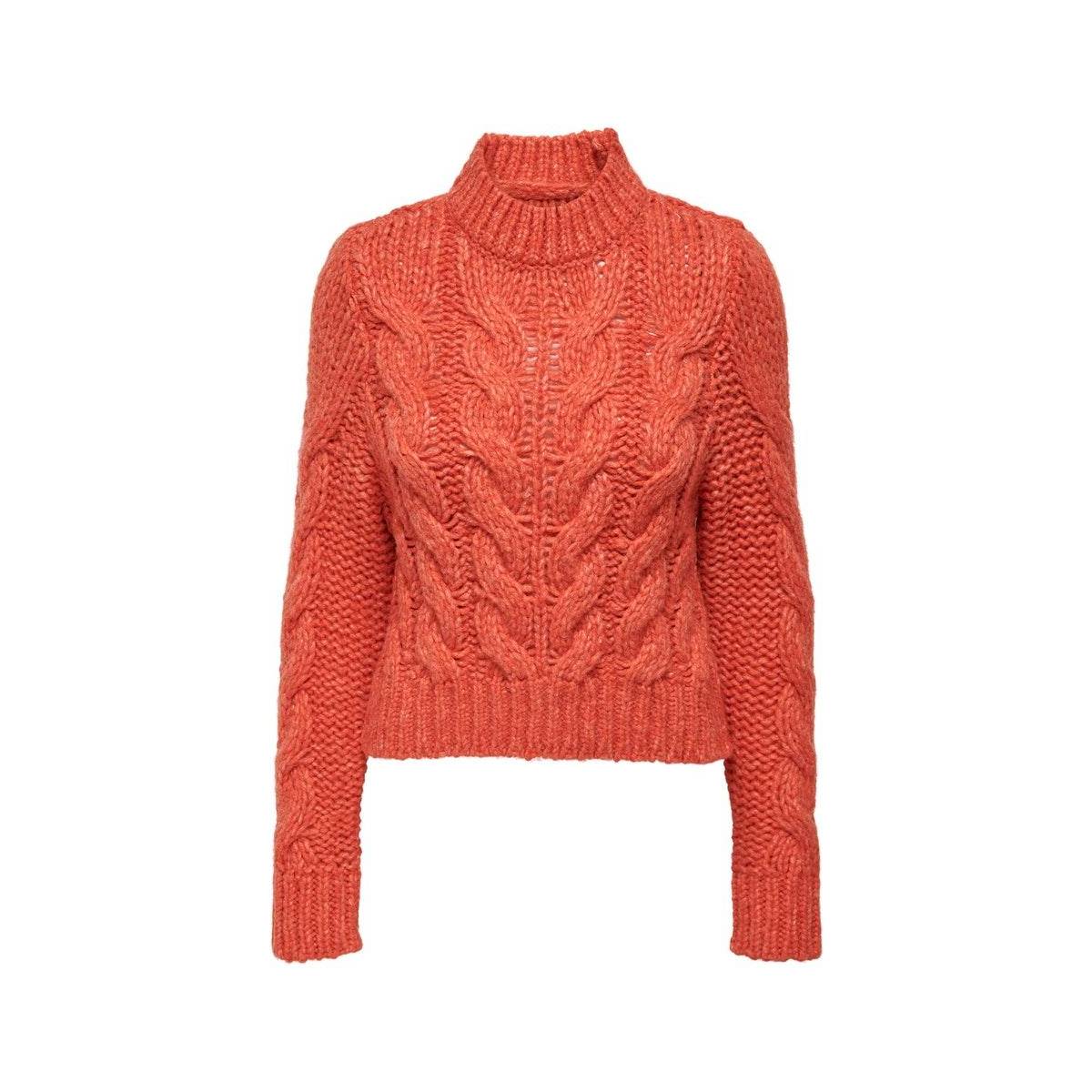 Only ONLMARIAH L/S CABLE PULLOVER KNT Oranje