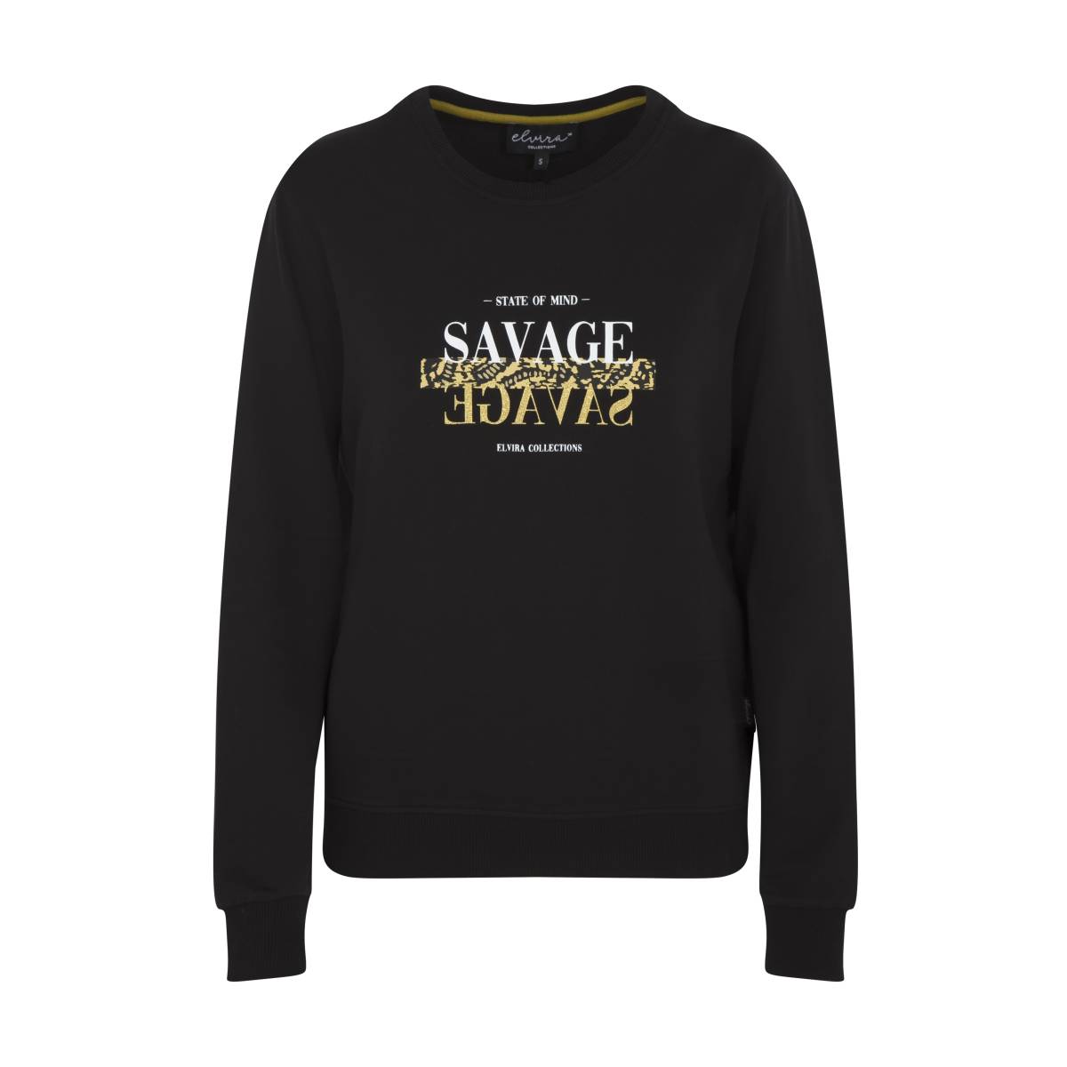 ELVIRA CASUALS E5 22-003 Sweater Savage Zwart