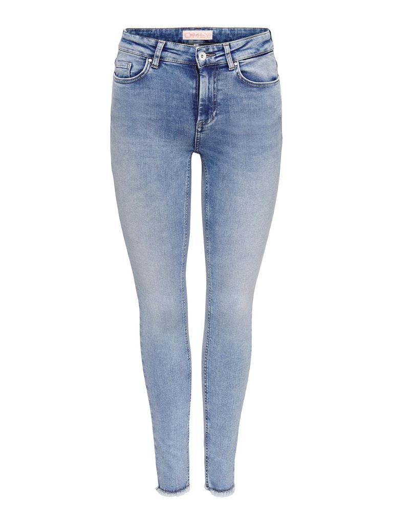 Only Onlblush Mid Sk Ank Raw Dnm Rea694 Noos 15263454 Skinny Fit Medium Blue Denim