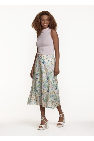 Tramontana Tramontana c03-08-201 skirt maxi summer florals print 009990-printwhites