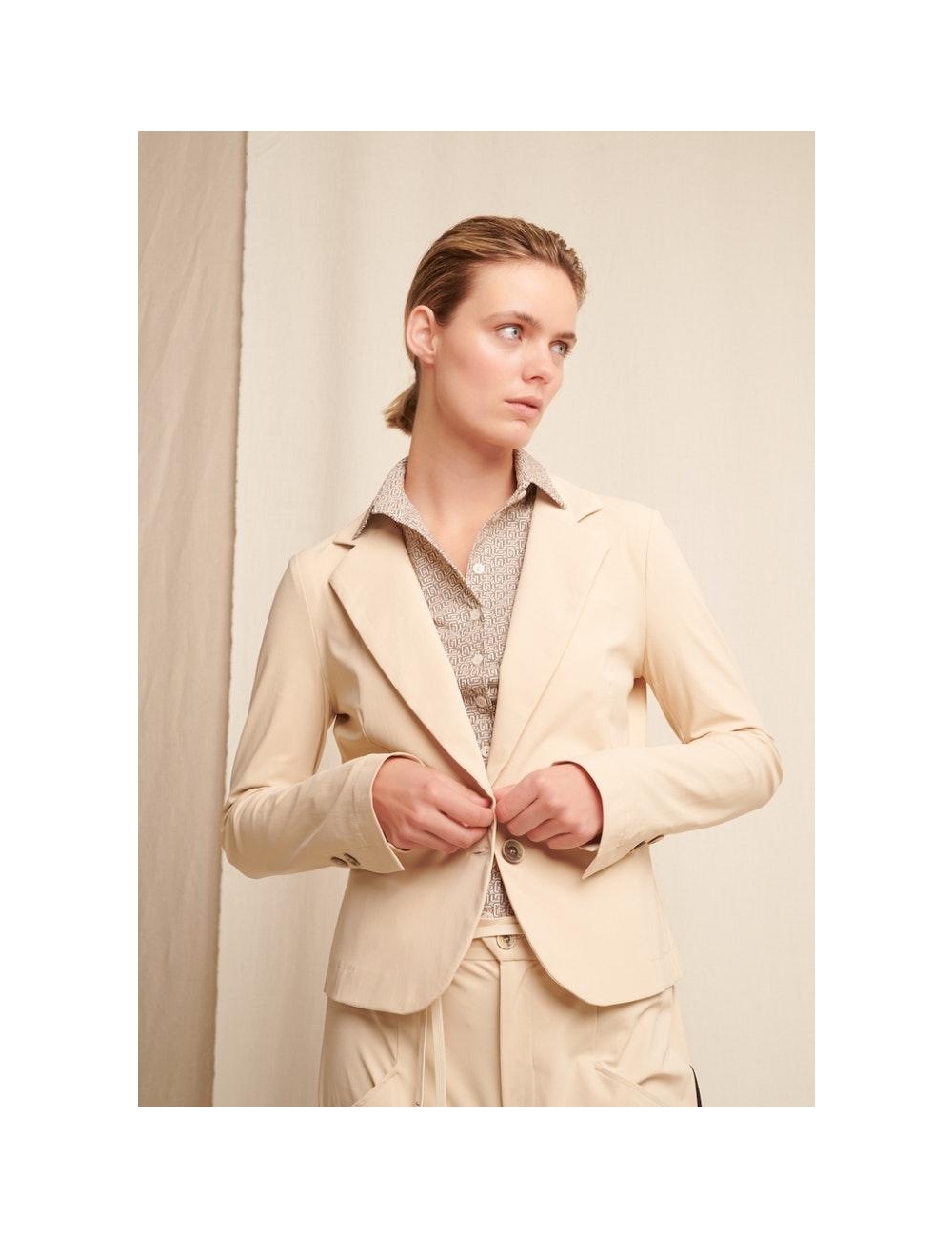 Krijger Tol B.C. Jane Lushka solomon blazer technical jersey Blazers 015 beige |  Expresswear.nl