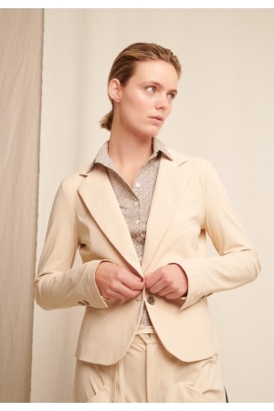 Jane Lushka Jane Lushka solomon blazer technical jersey Blazers 015 beige