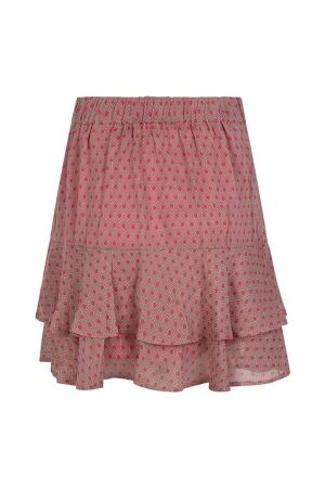 Lofty Manner Lofty Manner skirt karmijn 506 plum lemons print