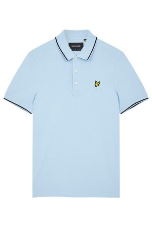 Lyle & Scott Lyle & Scott sp1524vog tipped polo shirt Poloshirts w535 light blue / navy