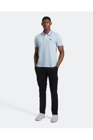 Lyle & Scott Lyle & Scott sp1524vog tipped polo shirt Poloshirts w535 light blue / navy