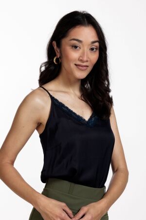 Studio Anneloes Studio Anneloes vivie lace singlet 08331 Tops en Singlets 6900 dark blue