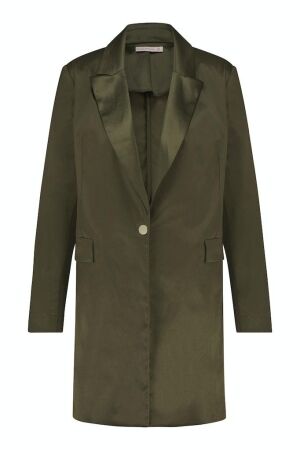 Studio Anneloes Studio Anneloes angie satin blazer 08560 Blazers 7400 army