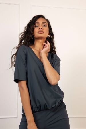 Studio Anneloes Studio Anneloes vicky shirt 94755 T-shirt Korte mouw 9800 antraciet