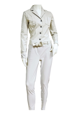 ZIP73 ZIP73 a722/09 jumpsuit jeans strak Jumpsuit 09/sand