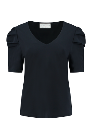 Helena Hart Helena Hart 7467 - top yara transfer T-shirt Korte mouw marine