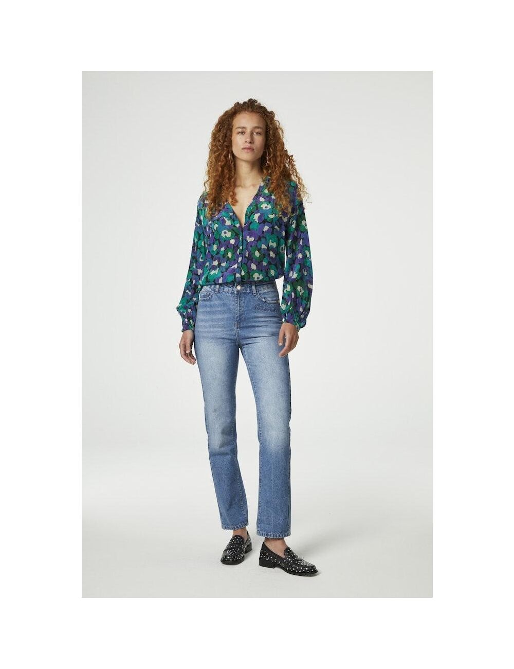 Fabienne Chapot frida blouse Blouse 4306-8711-gcd green envy/poppy pur ...