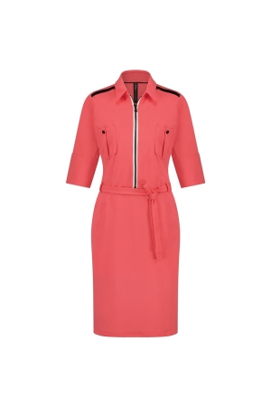 ZIP73 ZIP73 331/06 jurkje rits Jurk 02/koraal