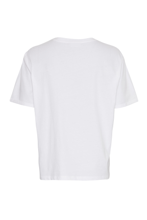 MSCH Copenhagen MSCH Copenhagen mschterina organic small logo tee 17595 T-shirt Korte mouw b white black
