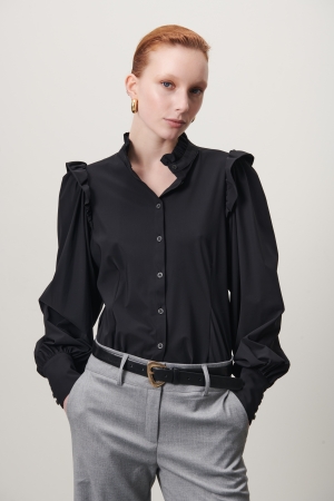 Jane Lushka Jane Lushka kim blouse technical jersey u723116 Blouse 099 black