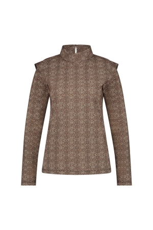 Jane Lushka Jane Lushka hilary top technical jersey ule6231459 T-shirt Lange mouw 088 brown