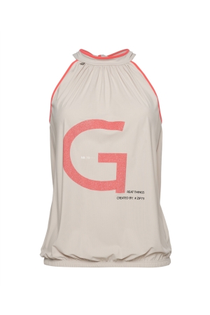 ZIP73 ZIP73 510/01 haltertop Tops en Singlets 09/sand