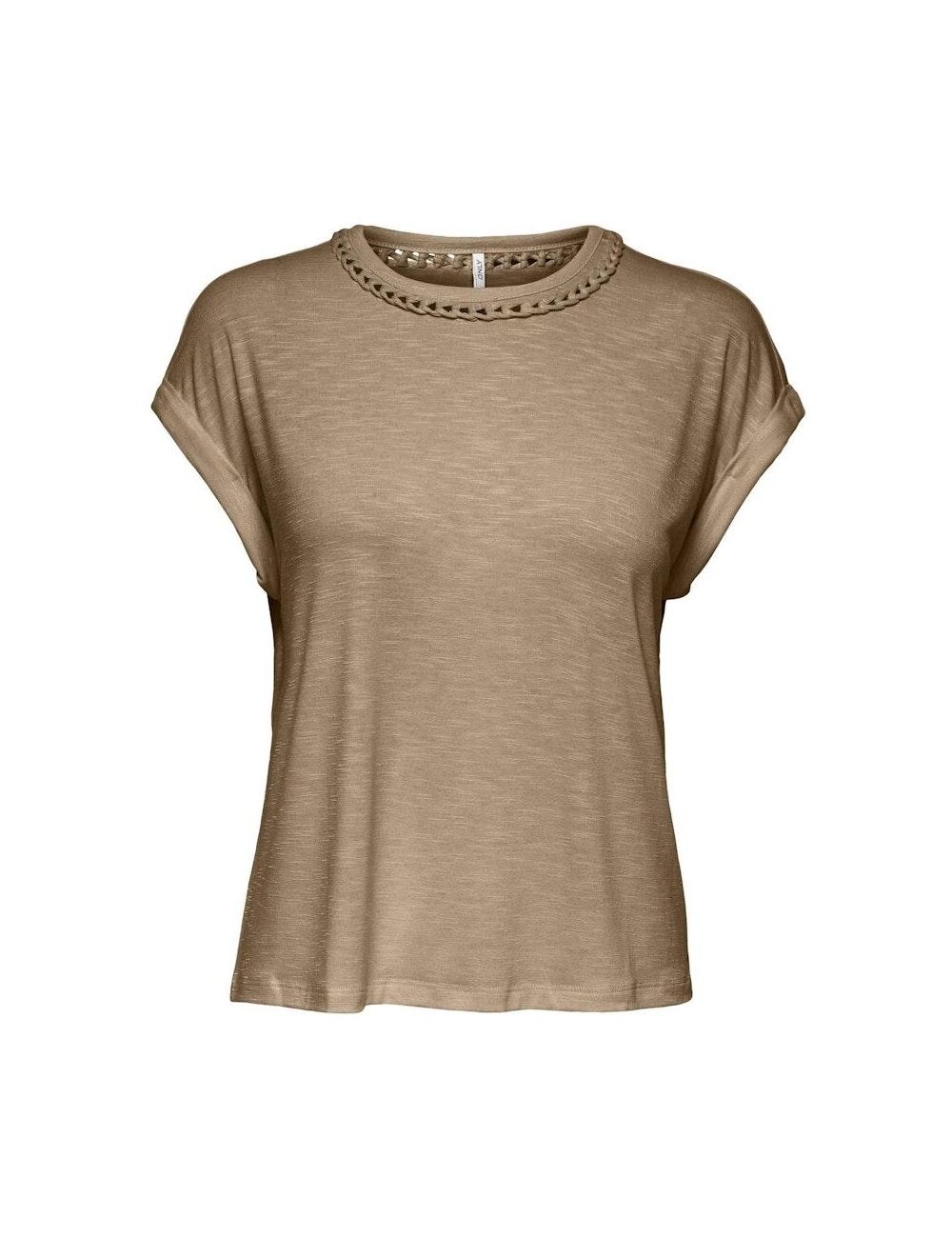 Only basic shirt top korte mouw