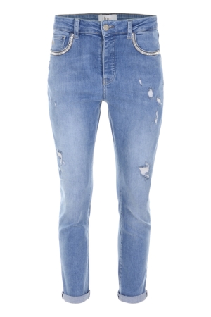 DNMPure DNMPure bronson v22.dn7001 boyfriend Baggy jeans 575 licht blue destroyed