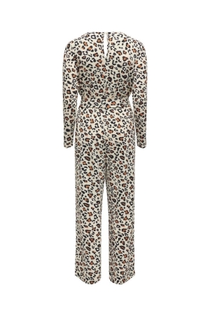 Only Only 15307419 onlpauline s/s wrap jumpsuit cs jrs Jumpsuit silver birch leo