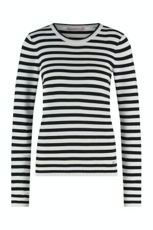 Studio Anneloes Studio Anneloes luna stripe pullover 91500 Trui 1190 off white/black