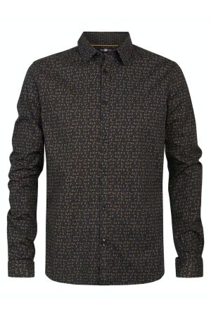 Petrol Petrol m-3030-sil406 shirt long sleeve aop Overhemd 6157 dark moss