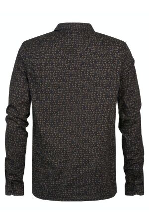 Petrol Petrol m-3030-sil406 shirt long sleeve aop Overhemd 6157 dark moss