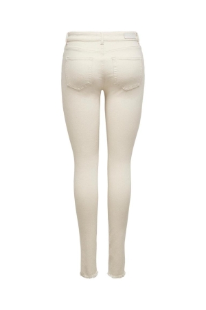 Only Only onlblush mid sk ak rw dnm dot019 noos 15218655 Skinny fit ecru