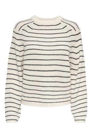 Only Only onlbase l/s o-neck pullover knt noos 15285227 Trui jet stream black