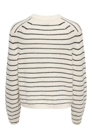 Only Only onlbase l/s o-neck pullover knt noos 15285227 Trui jet stream black
