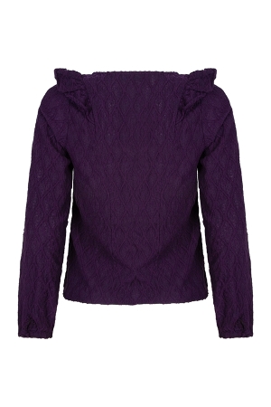 Lofty Manner Lofty Manner top nyra ol15.1 T-shirt Lange mouw 750 purple