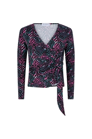 Lofty Manner Lofty Manner top vida ol55 T-shirt Lange mouw 463 multi zebra print