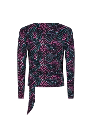 Lofty Manner Lofty Manner top vida ol55 T-shirt Lange mouw 463 multi zebra print