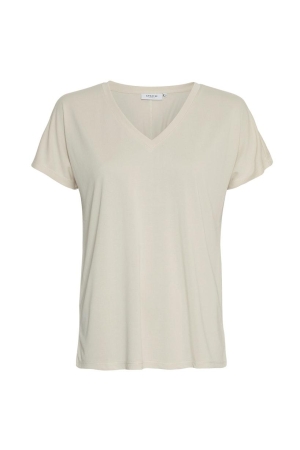 MSCH Copenhagen MSCH Copenhagen mschfenya modal v neck tee 18167 oatmeal