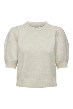 Only Only onlrica life 2/4 pullover ex knt 15318551 Trui korte mouw birch w. melange